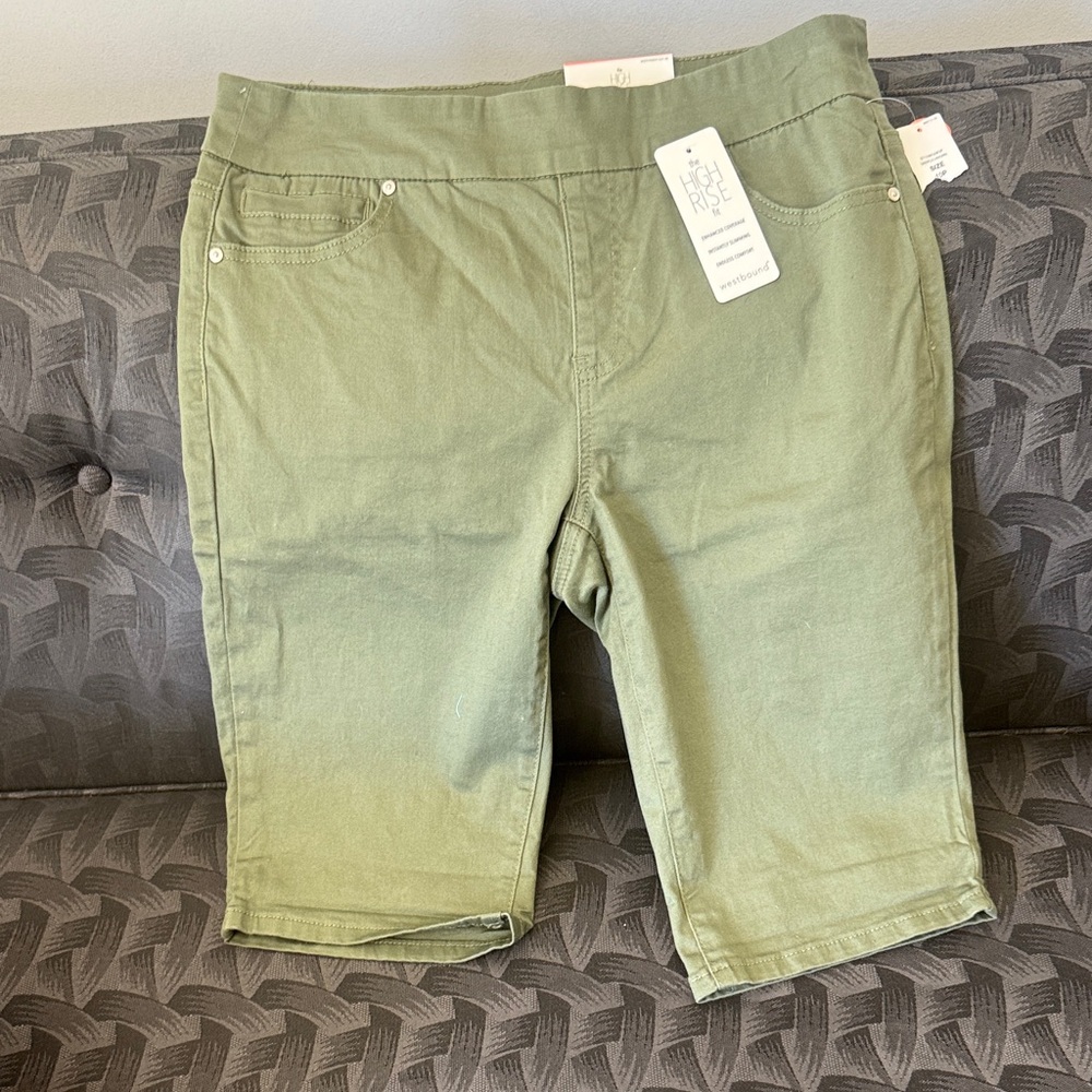 Westbound Olive Green Women's Shorts